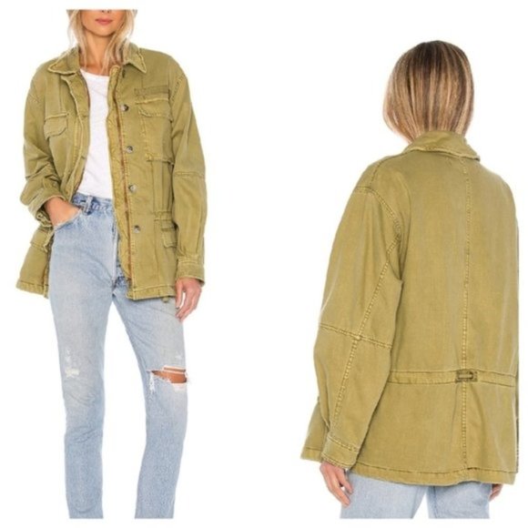Free People Seize The Day Military Jacket - Picture 2 of 15
